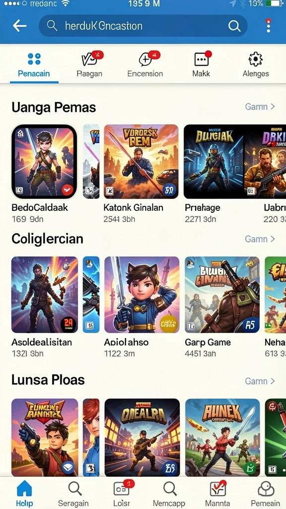 Screenshot menunjukkan tampilan grafis yang menawan.
