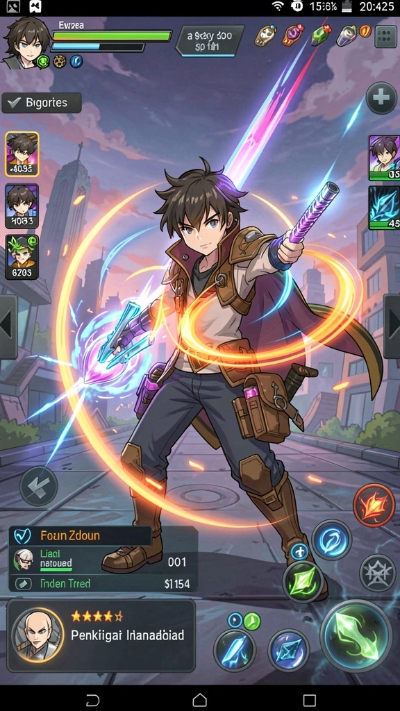 Tangkapan layar menampilkan item power-up yang beragam dan menarik.