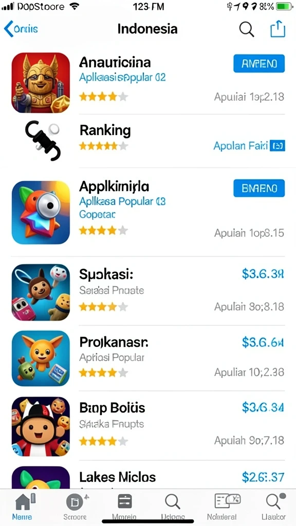 Contoh karakter dengan aksesori unik dalam AYUWIN.