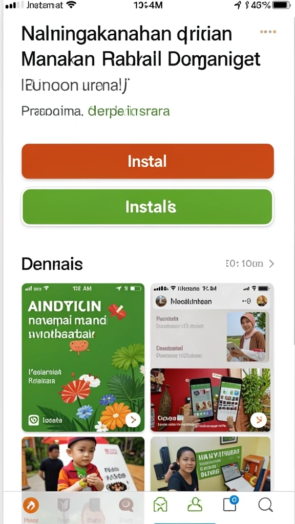 Screenshot menampilkan antarmuka permainan yang menarik.
