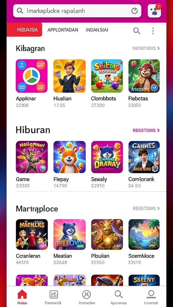 Tampilan menu yang user-friendly dan mudah dinavigasi.