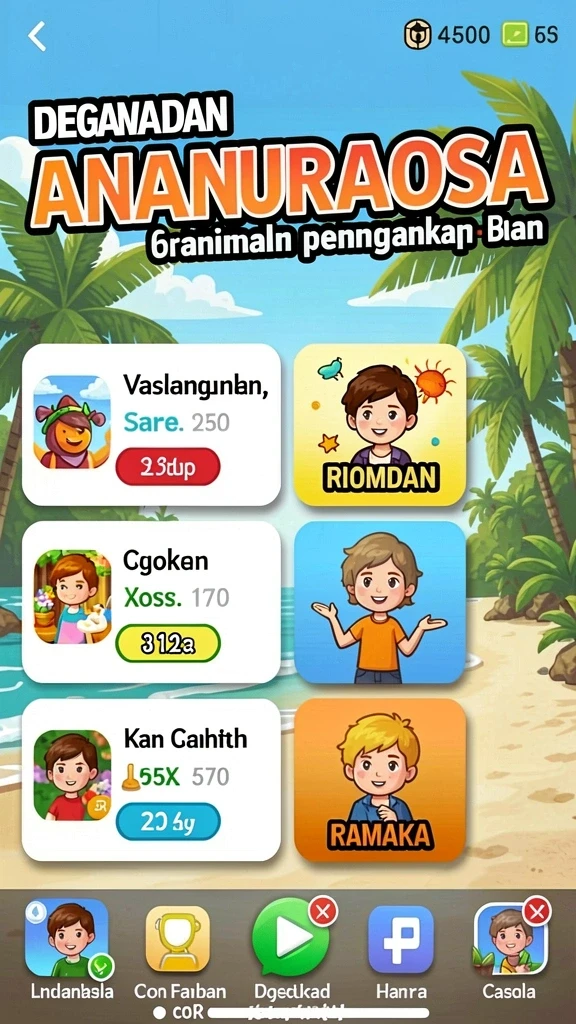 Beragam permainan judi yang tersedia untuk dimainkan.