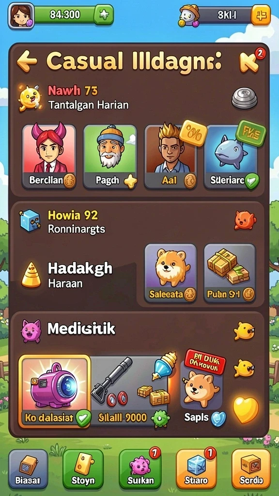 Berbagai mode permainan untuk setiap selera.