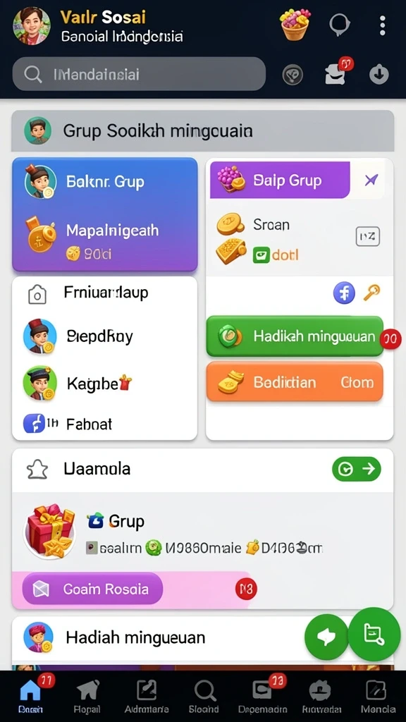 Berbagai mode permainan yang menantang dan seru.