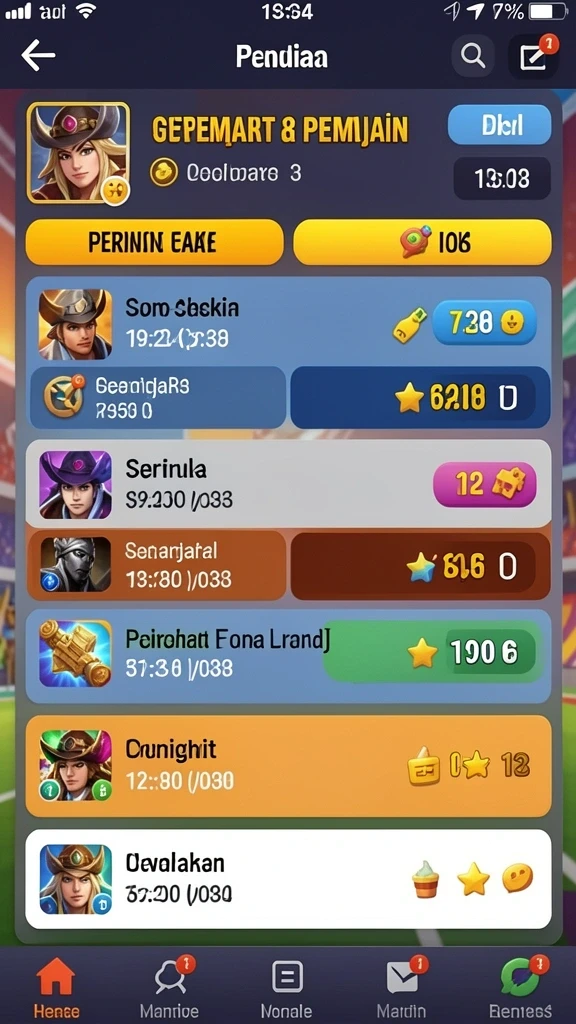 Fitur bonus harian yang menarik untuk semua pemain.