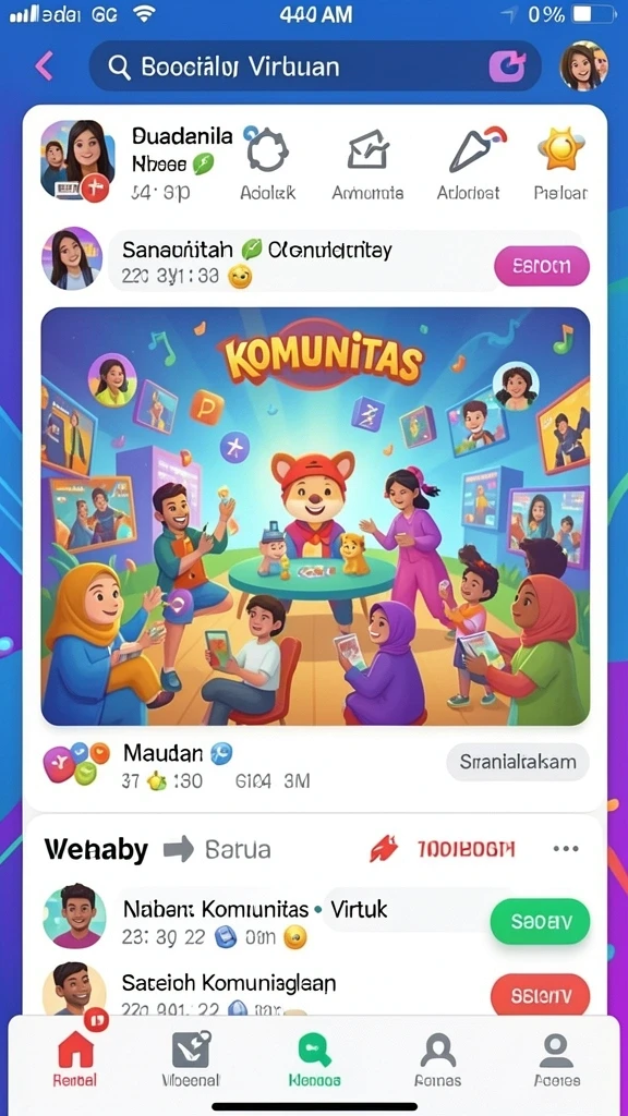 Tampilan antarmuka yang modern dan menarik.