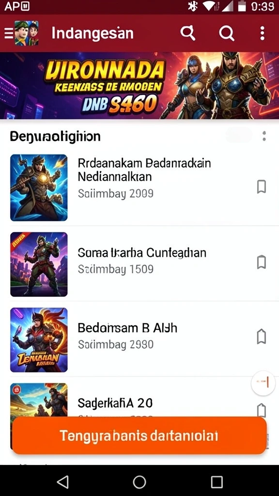 Tampilan awal aplikasi KANGTOTO yang menarik.