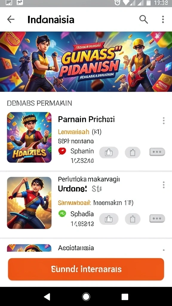 Tangkapan layar menunjukkan kelinci melompat melalui rintangan.