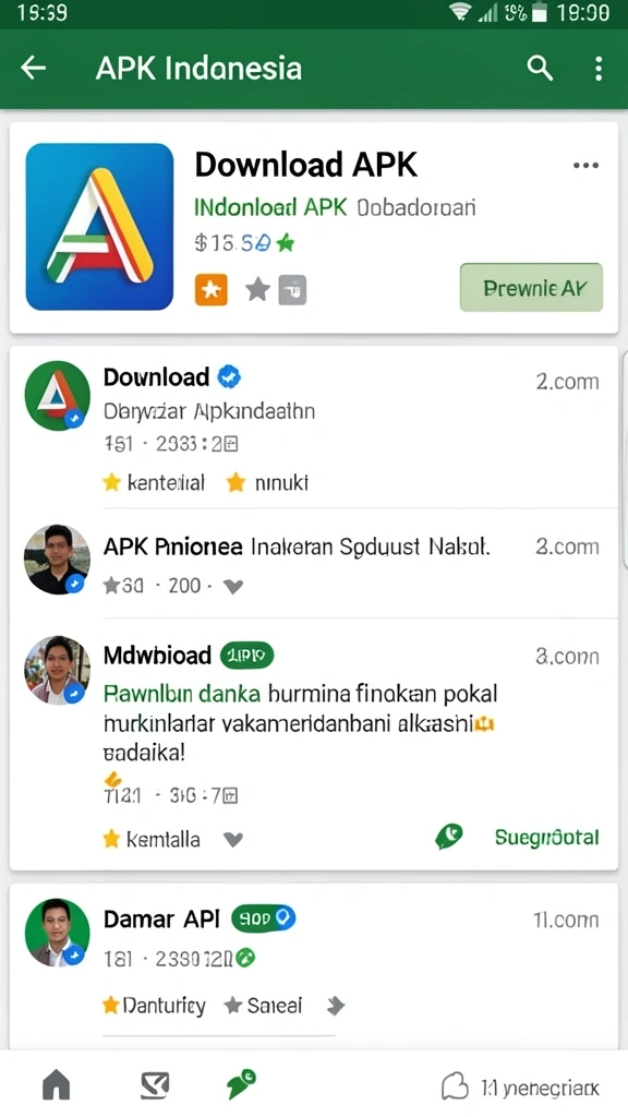 Tampilan antarmuka yang ceria dan menarik.