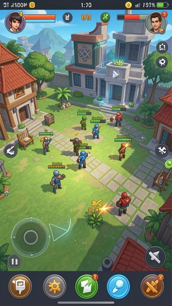 Bergabung dengan pemain lain dalam mode multiplayer.