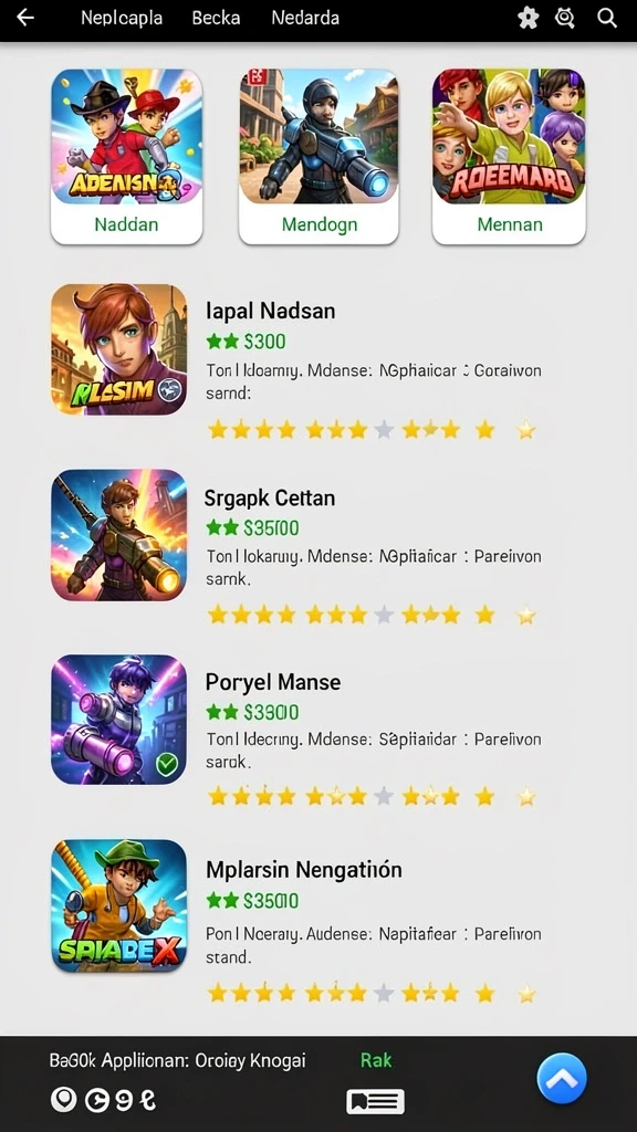 Screenshot menampilkan antarmuka pengguna yang intuitif.
