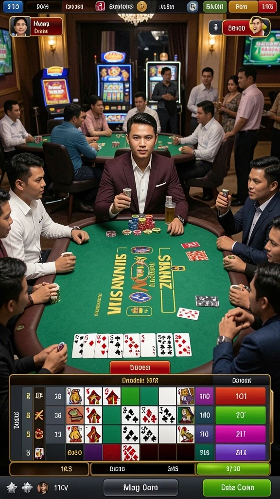 Screenshot menggambarkan kerajaan yang megah dan berwarna-warni.