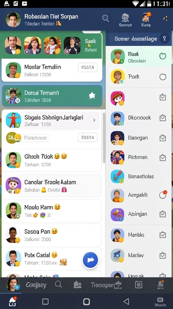 Tampilan awal yang menarik dan mudah dinavigasi.