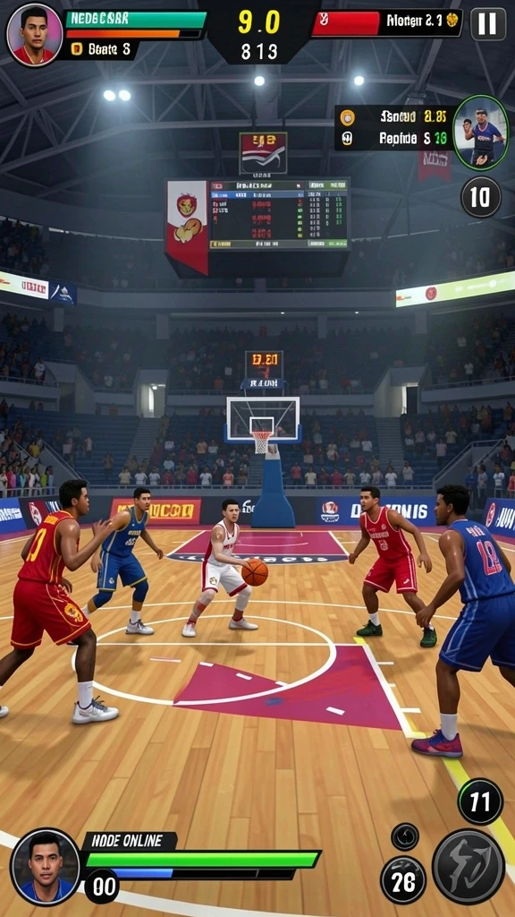 Fitur multiplayer yang memungkinkan interaksi dengan teman.