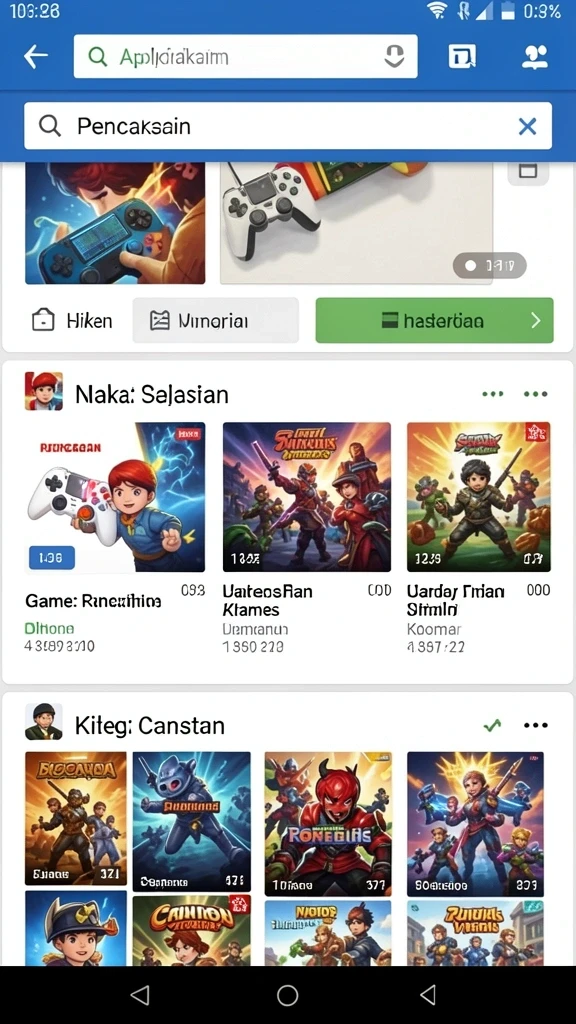Screenshot dari level yang menantang di RAJACAIR.