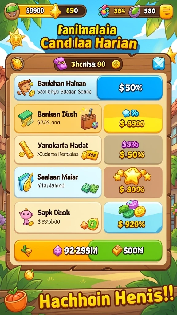 Pengalaman bermain yang seru dengan berbagai tantangan.