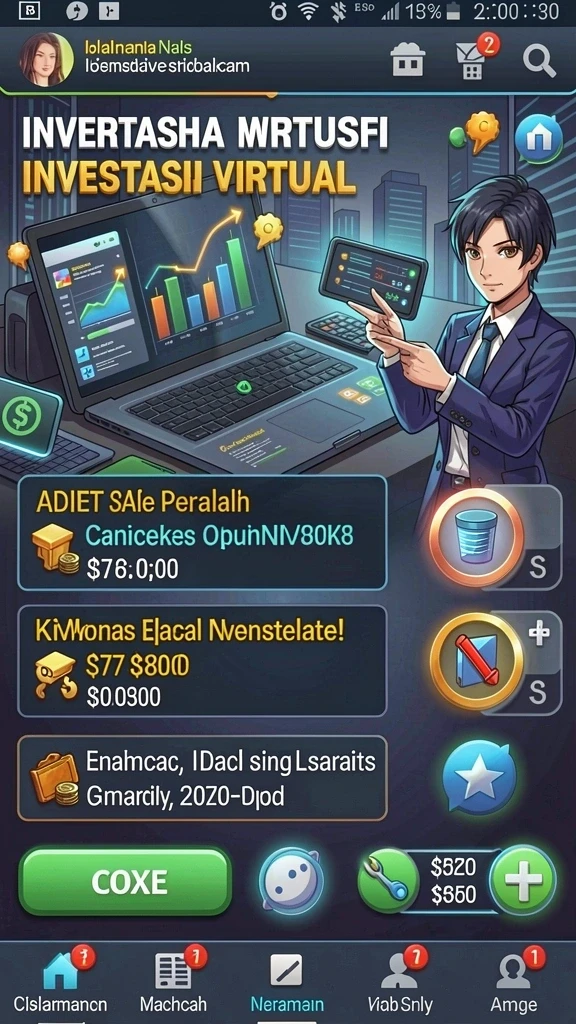 Screenshot menunjukkan karakter utama yang sedang beraksi.