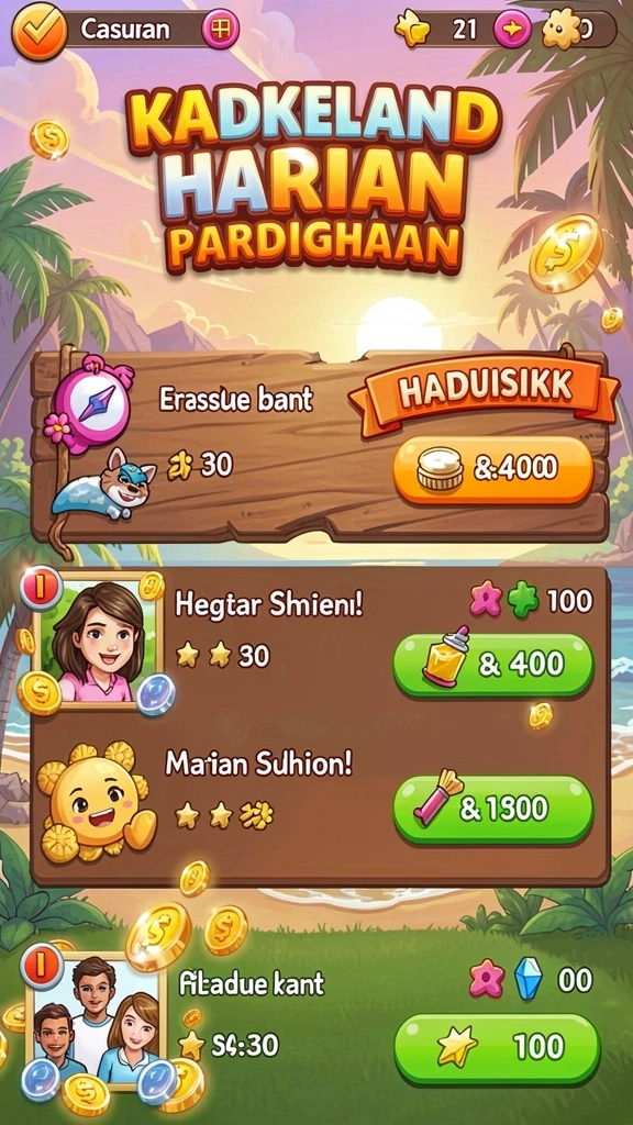 Fitur multiplayer yang memungkinkan bermain dengan teman.