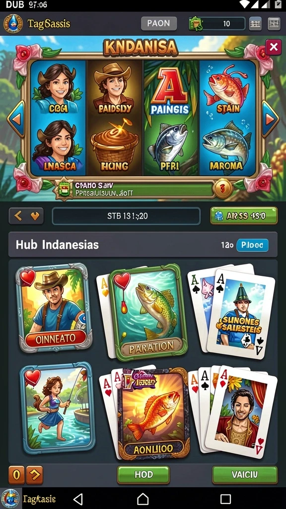 Desain karakter unik dalam TV888 yang dapat dipilih.